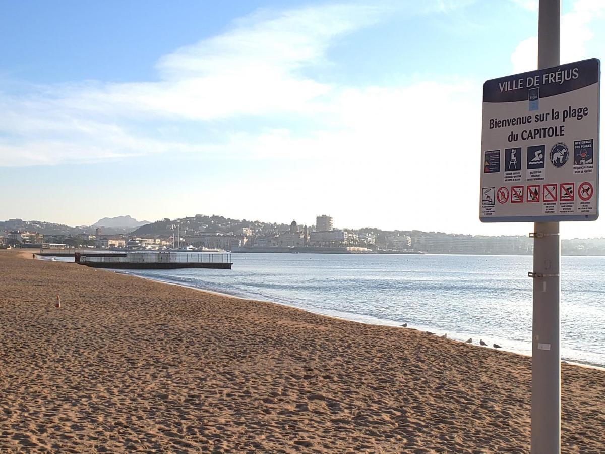 Frejus Plage Le Capitole T2 35M2 Climatise Balcon Exteriör bild